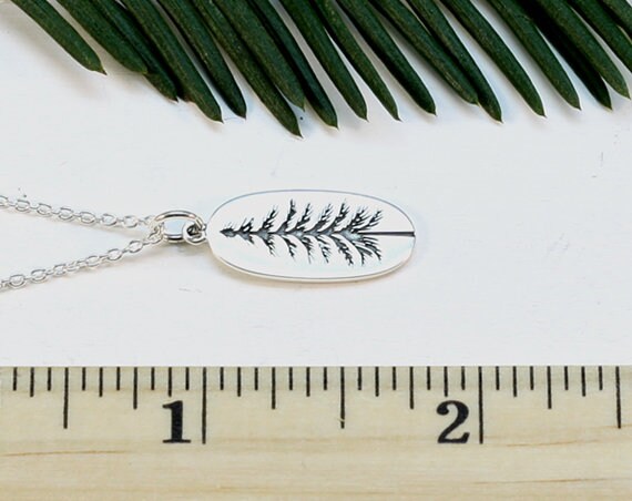 Sterling Silver Pine Tree Necklace