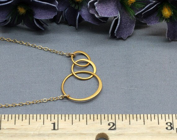 Gold Circle Necklace