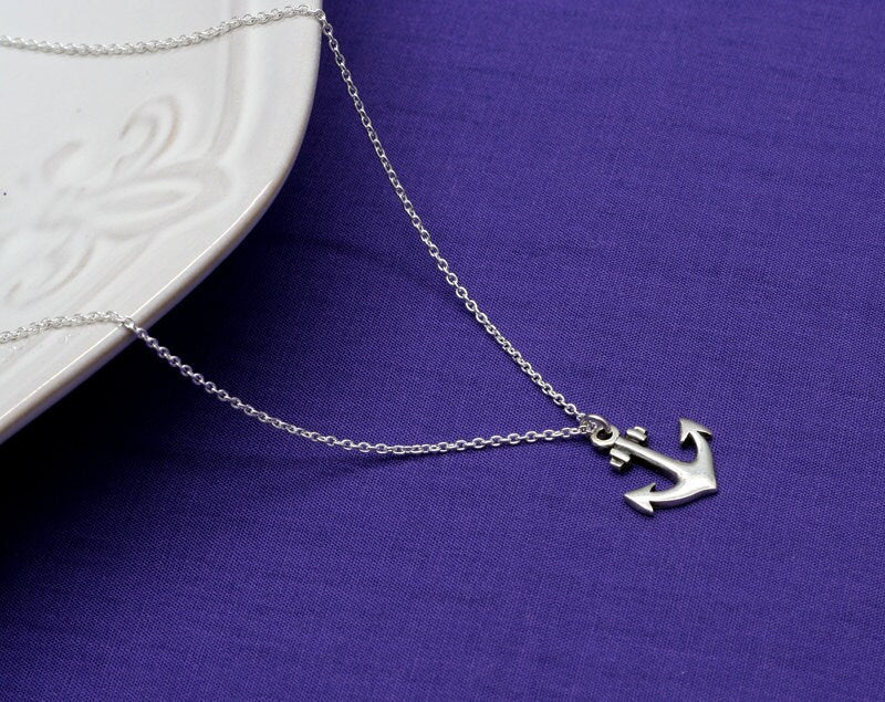 Sterling Silver Anchor Necklace
