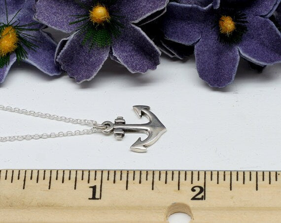 Sterling Silver Anchor Necklace