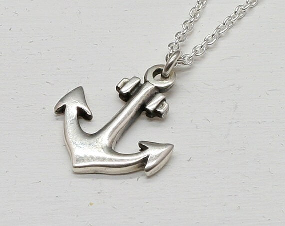 Sterling Silver Anchor Necklace