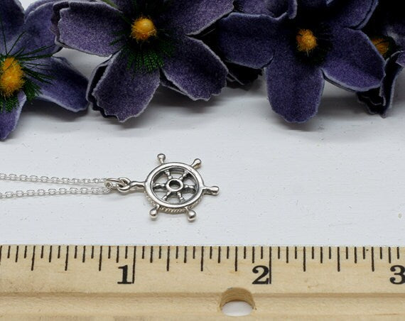 Sterling Silver Helm Necklace