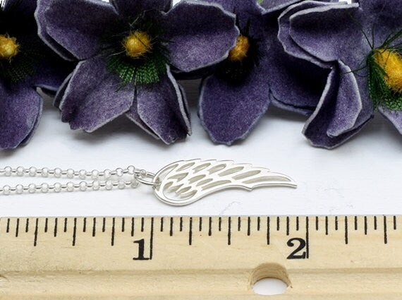 Sterling Silver Angel Wing Necklace