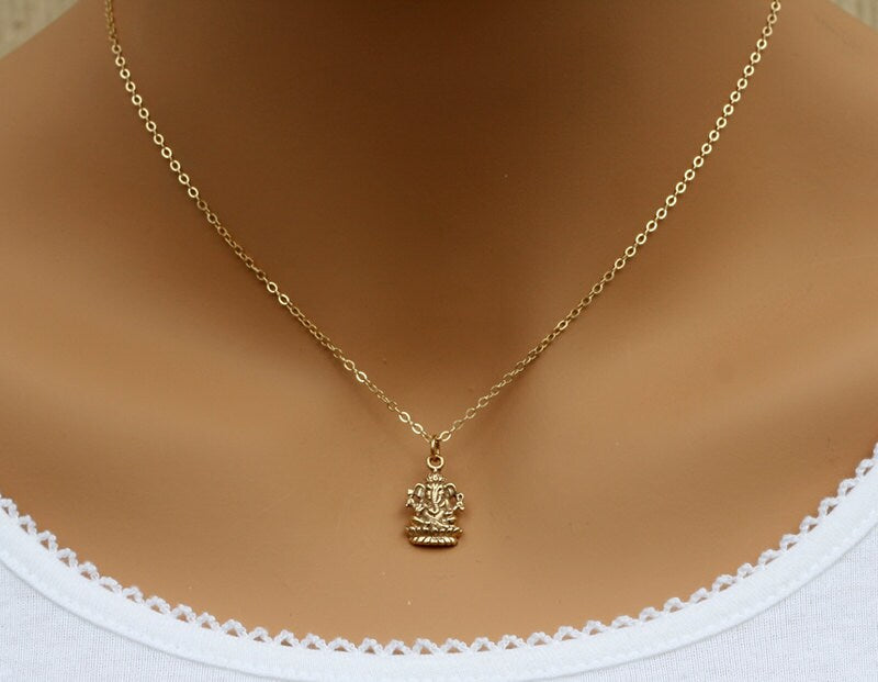 Italian Bronze Ganesh Necklace