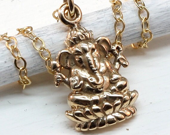 Italian Bronze Ganesh Necklace