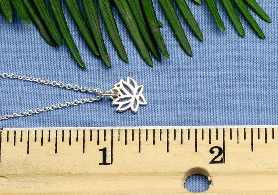 Sterling Silver Lotus Necklace
