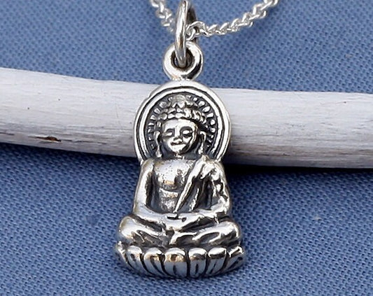 Sterling Silver Buddha Necklace