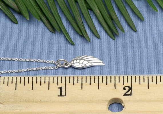 Sterling Silver Angel Wing Necklace