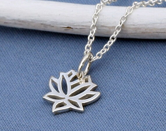 Sterling Silver Lotus Necklace