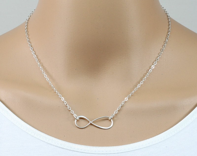 Sterling Silver Infinity Necklace